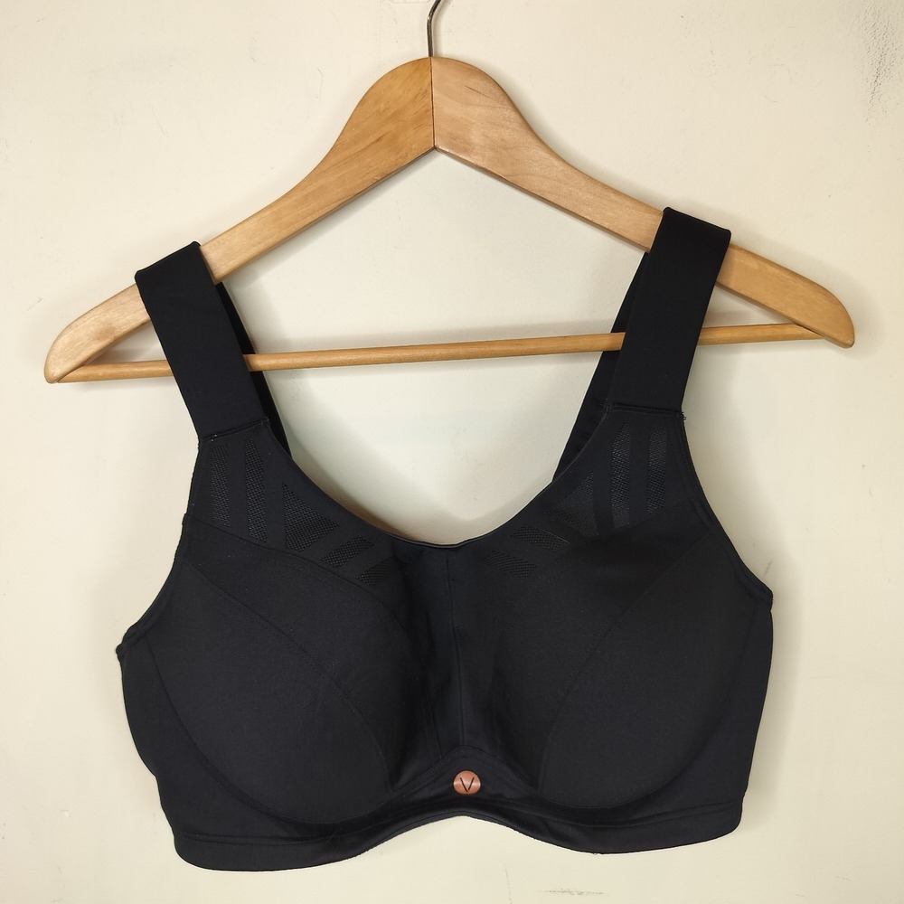 LIVI Lane Bryant Underwire Sports Bra 38DD Back Closure Plus Womens Gym Active